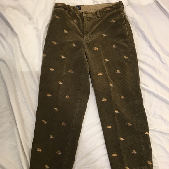 Ralph Lauren Embroidered Chords - Picture 1 of 3